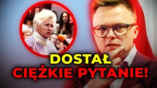 Hołownia zaskoczony ciężkim pytaniem od seniorki. "Czy rząd wie, jak żyją wdowy?"