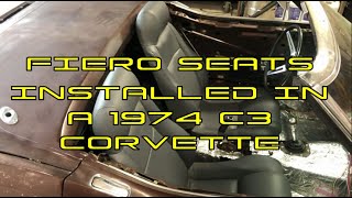 Fiero Seat Installation in a C3 Corvette