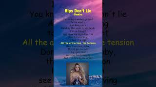 Shakira - Hips Don't Lie (Lyrics) #shorts