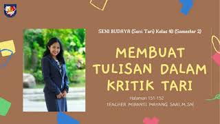 Membuat Tulisan dalam Kritik Tari