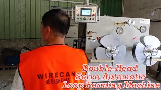 Double Head Servo Automatic coiling Machine/Suitable for Large Wire and Flat Wire