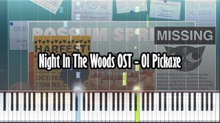 Night In The Woods OST - Ol Pickaxe - Piano Tutorial - Synthesia