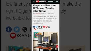 Você Joga PC no Monitor de Tubo? #pc #pcgaming #crt  #shorts