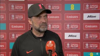 Jurgen Klopp Post Match Interview |  Liverpool vs Manchester City 3-2 FA Cup Semifinals 2022