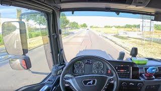 POV Truck Driving in Germany: A Journey Through The Scenic Landscapes of Brandenburg's Countryside