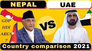 Nepal VS United Arab Emirates | Nepal and UAE country comparison | UAE VS Nepal | Explore The World