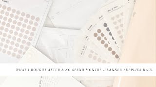 Planner haul | Planner supplies