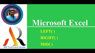 How to use Left, Right, Mid function in Excel || Use Excel's Functions to extract text