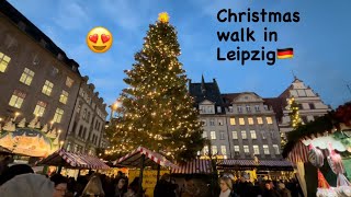 Christmas walk in Leipzig🇩🇪 Рождественская прогулка в Лейпциге🎄Weihnachtsspaziergang in Leipzig😍