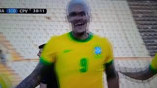 Gol do Brasil Pedro Brasil 1 x 0 Cabo Verde em amistoso