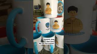 MUG HARI GURU, Printing mug BATAM, sablon mug souvenir batam #mugs #gelasmug #shortvideos