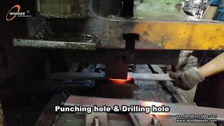 How to manufacture leaf spring －Spring punching hole & Drilling hole