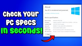 How To Check PC Specs | How To Check Laptop Specifications