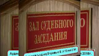 Аудиозапись суда над Егоровым В.П. от 21 мая 2018 года.