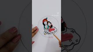 Glass Painting 😍| the paper magic