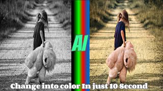 How to colorize photo from black-white to colors using Ai Technology in 10 sec with Hd resolution