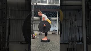 Deficit stiff legged constant tension deadlift