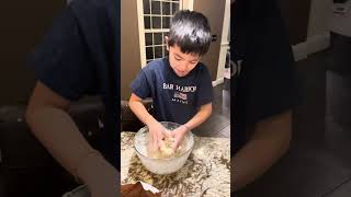 Bambino baking bread