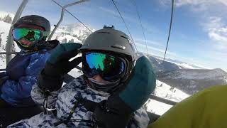 Jan 3 2020 Snowbird daddy with in my 2 kids skiing spectacular powder day