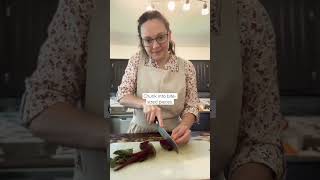 How to cut beets ~ oven roasted beets ~ cut beets for cooking in oven #cookfromscratch #howto