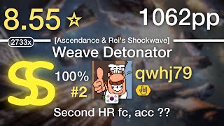 8.5⭐qwhj79 | Sampling Masters MEGA & Tatsh - Weave Detonator [Ascendance & Rei's] +HR #2 1062pp SS