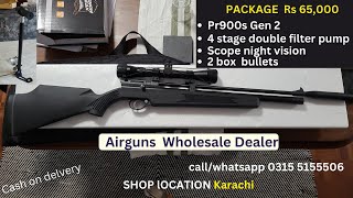 Pr900s Gen2 Package.Airgun+Night Vision Scope+4 Stage double filter pump.Rs 64,999 Only.0315 5155506