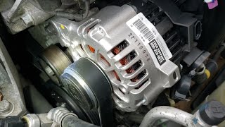 Hyundai Elantra 2.0 Alternator Replacement Change with Serpentine Belt 2017 and Others Similar