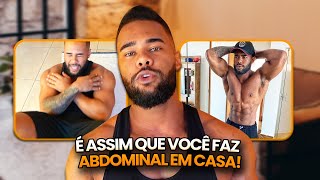 COMO COLOCAR O SHAPE FAZENDO ABDOMINAL EM CASA!