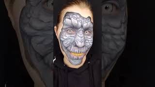 Dragon Facepaint with scales painting #makeup #bodypaint #dragon