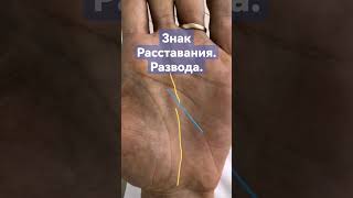 Знак расставания, развода. Хиромантия. #хиромантия #palmistry #эзотерика #линиябрака #знакразвода