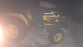 Yanmar Tractor Loading Sand for The Nightrider.