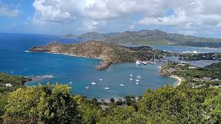 Panoramic Antigua, Caribbean Island -Shirley Heights .