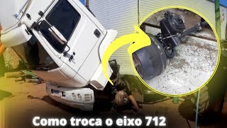 COMO TROCAR O EIXO DE CAMINHAO MERCEDES | PARTE 01