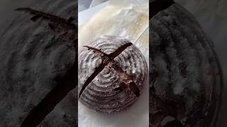 Chocolate Sourdough boule shaping and scoring #shorts