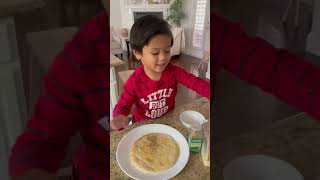 He loves making parmesan flatbread! #cooking #flatbread #flatbreadpizza