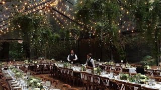 Outdoor evening weddings