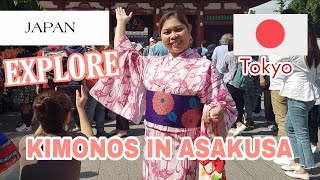 WEARING KIMONO IN TOKYO, ASAKUSA/where to rent kimono Tokyo Japan