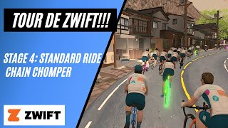 Chain Chomper Zwift Ride!!! // Tour de Zwift Stage 4 Standard // Let's Get Dirty // Zwift Group Ride