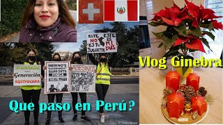 QUE PASO EN PERÚ? PERUANOS EN SUIZA SALEN A PROTESTAR EN CONTRA DE NUEVO GOBIERNO - VLOG GINEBRA