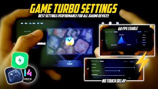 NEW GAME TURBO SETTINGS ON MIUI 14 | BEST GAME TURBO SETTINGS FOR ALL XIAOMI DEVICE | 60 FPS NO LAG