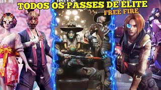 TODOS OS PASSES DE ELITE DE FREE FIRE (AMV)