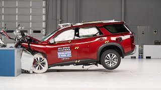 2024 Nissan Pathfinder updated moderate overlap IIHS crash test