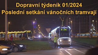 Dopravní týdeník 01/2024: Poslední setkání Vánočních tramvají a další | 8K HDR