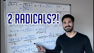 Solving Equations with 2 Radicals!