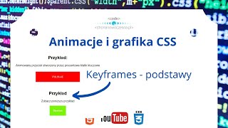 Keyframes - podstawy | #72. Animacje CSS – ciąg dalszy | Keyframes - the basics