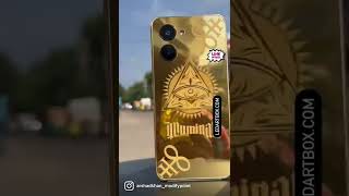 Realme illuminate logo gold back panel