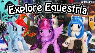 My Little Pony Explore Equestria Articulated Twilight Sparkle Rainbow Dash Coco MLP Toy Review