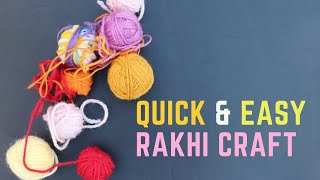 How to make rakhi at home@craftswalker858