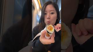 The train ride from Busan to Seoul is usually around 4 hours so I tried to use that time to eat!