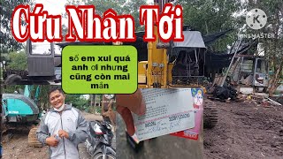 xe cuốc miền tây_máy đào Hitachi Ex 60 thay phốt tay lái mà bị hư nhờ cứu tinh trợ giúp